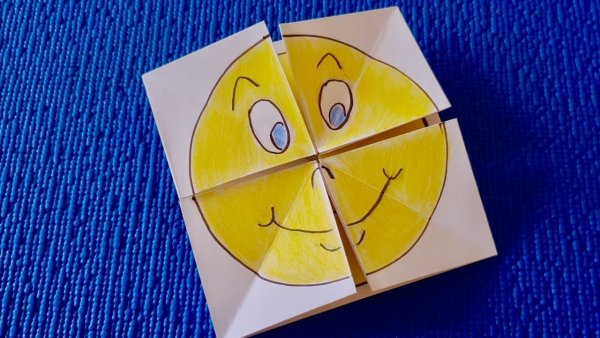 Оригами Веселые мордашки