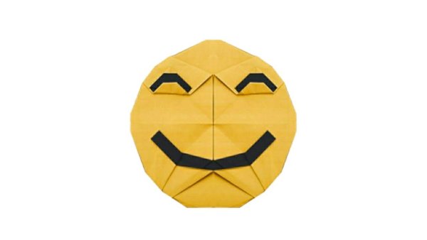Оригами из бумаги смайлики