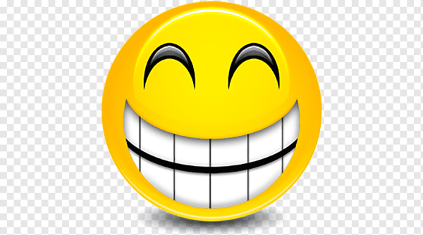 Смайлик смеха на желтом фоне