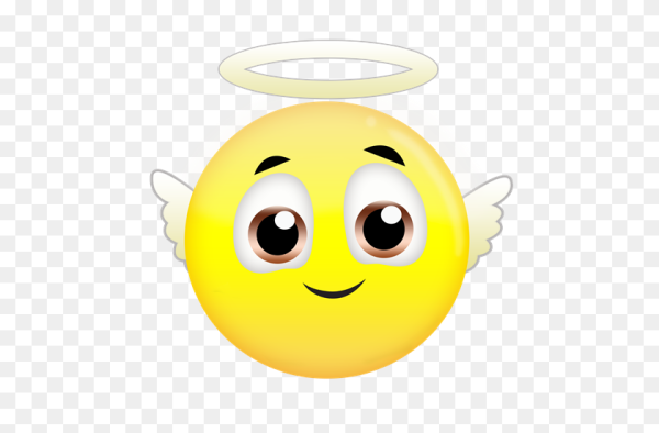 Добрый смайлик ангел