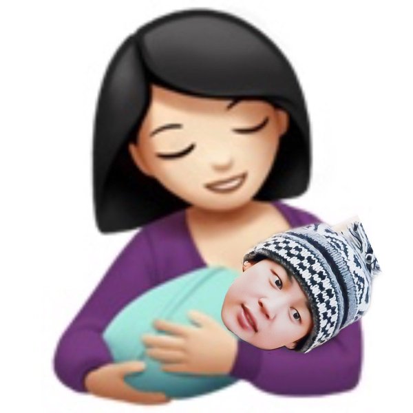 Смайлик мама с ребенком