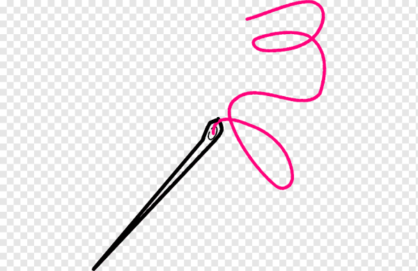 Иголка с ниткой рисунок