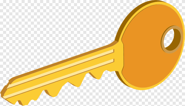 Ключ клипарт на прозрачном фоне