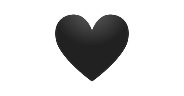 Сердечко черное