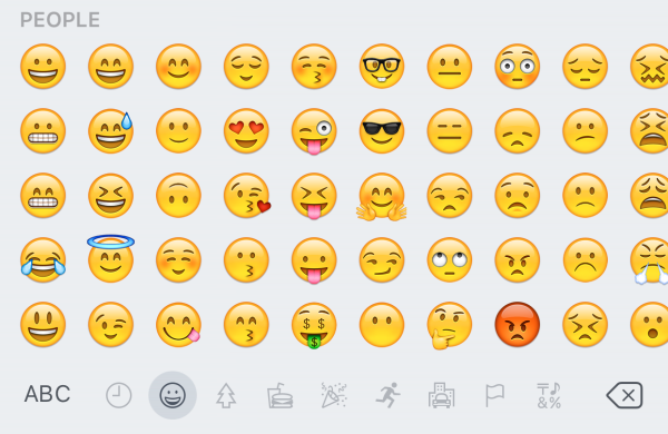 Смайлики обычные