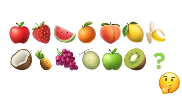 Эмодзи фрукты и овощи