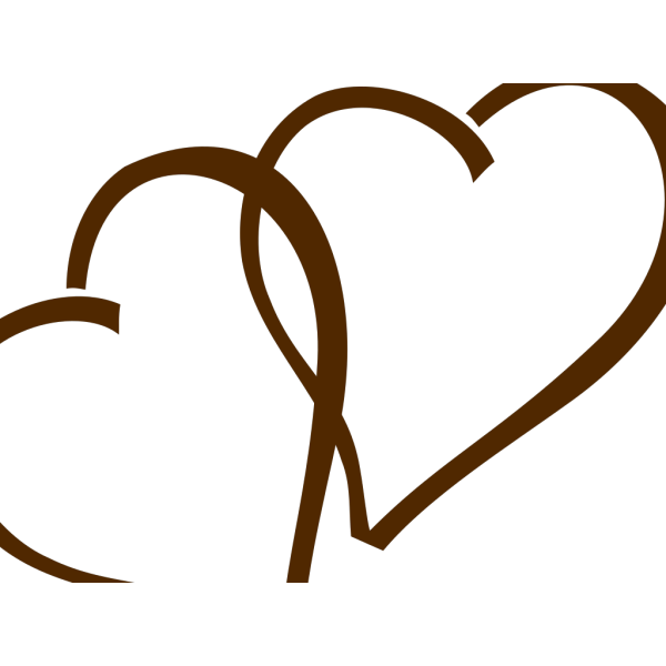 Двойное сердце вектор