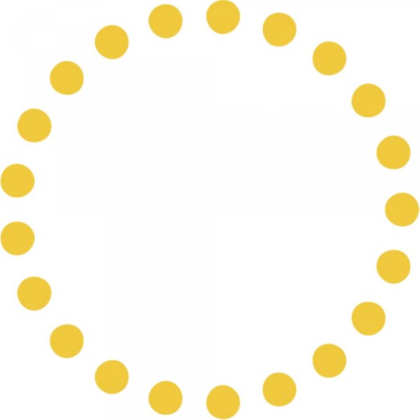 Круглая рамка с точками