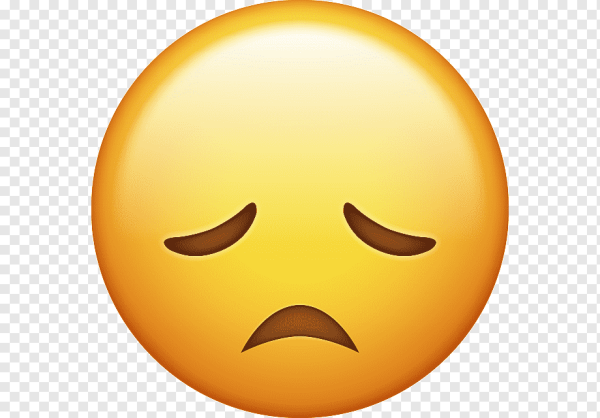 Грустный смайлик айфон