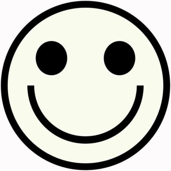 Смайл черно белый