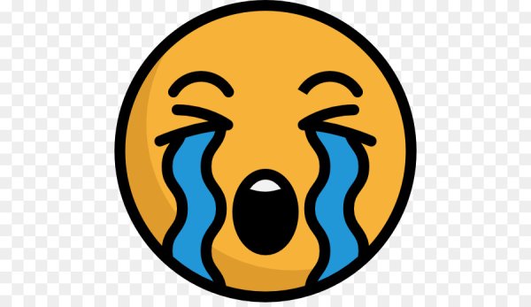 Плачущий смайлик без фона