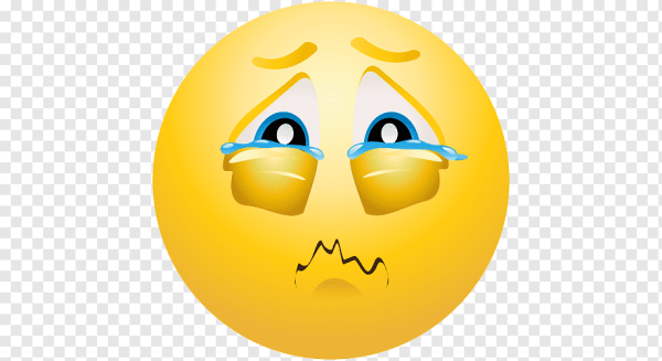 Грустный смайлик со слезой