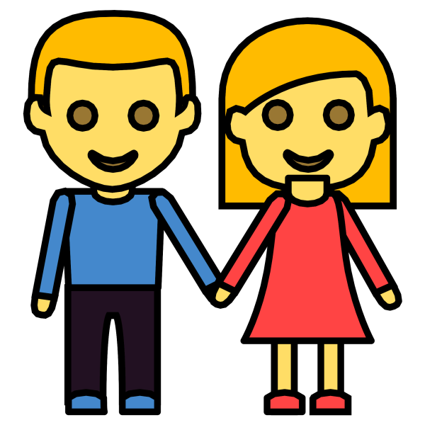 Смайл мальчик и девочка