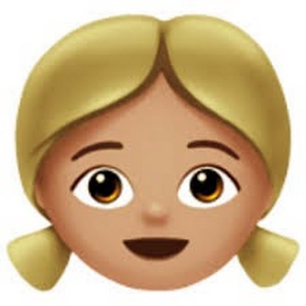 Смайлик маленькая девочка