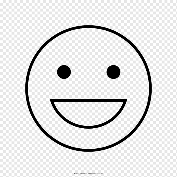 Смайлик черно белый