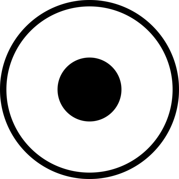 Круг с точками внутри