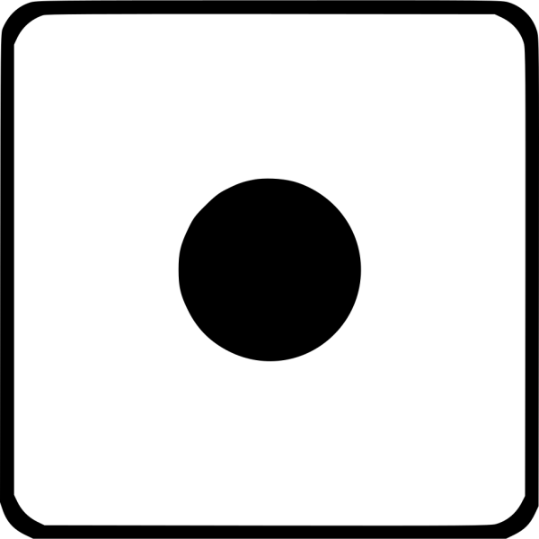 Белый круг на черном фоне