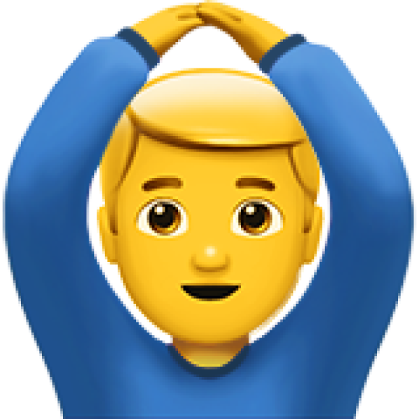 ЭМОДЖИ поднятая рука