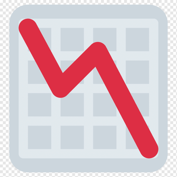 ЭМОДЖИ график вниз