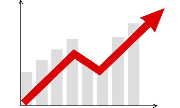 Стрелка вверх на графике