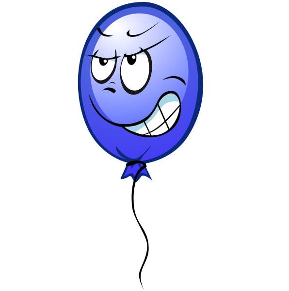 Воздушный шарик с лицом