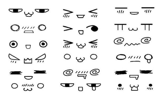 Значки эмоций в аниме