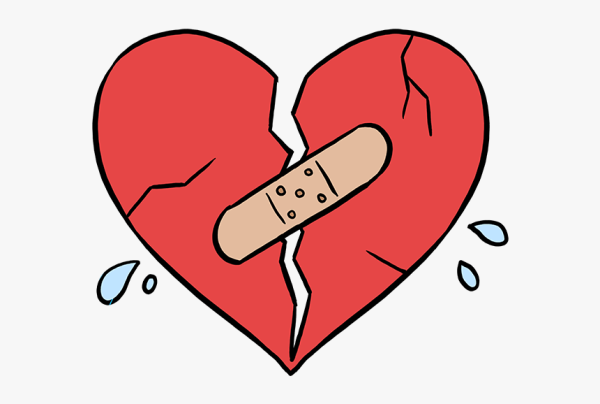 Разбитое сердце эскиз