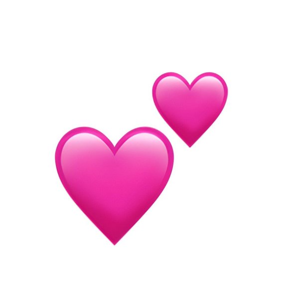 Смайл розовое сердце