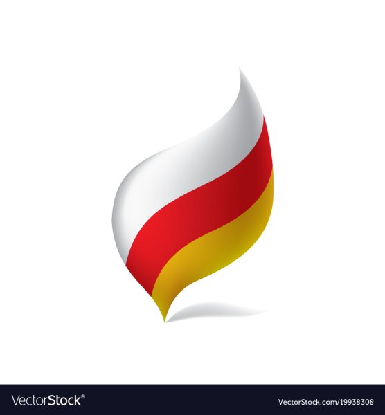 Флаг Северной Осетии Алании вектор