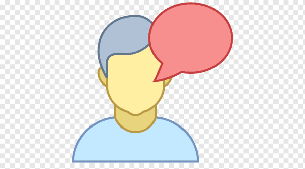 Человек говорит значок