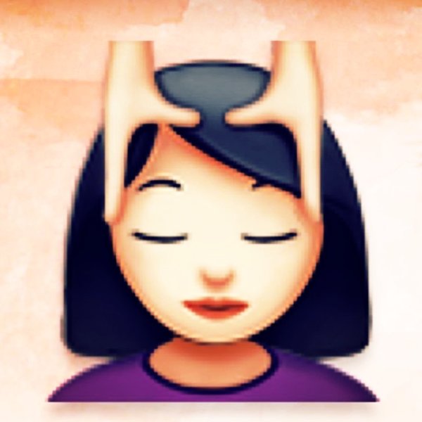 Эмодзи массаж лица