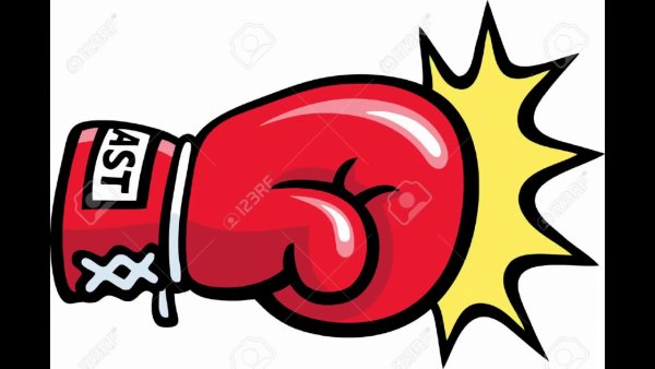 Боксерская перчатка мультяшная