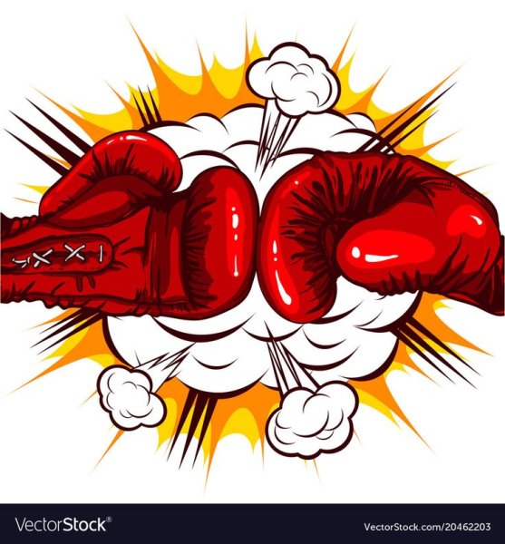 Боксерские перчатки комикс