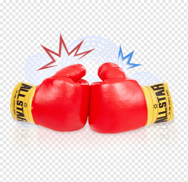 Боксерские перчатки на белом фоне