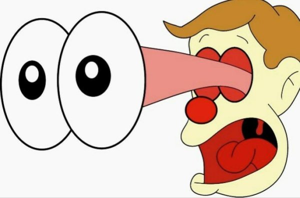 Удивленный глаза мультяшные