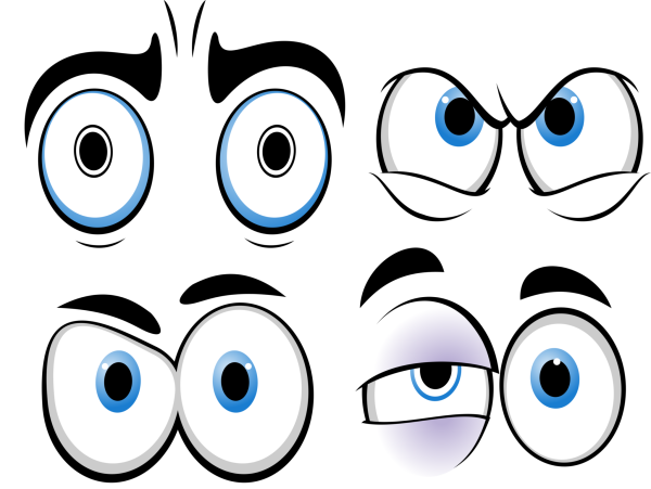Глаза мультяшные