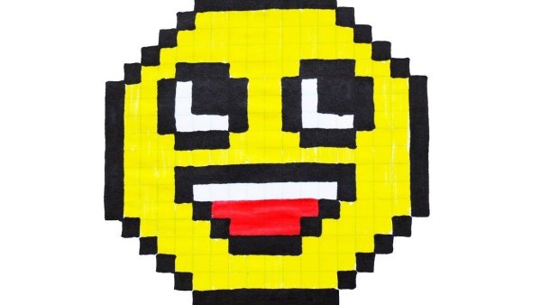 Рисование по клеточкам смайлы