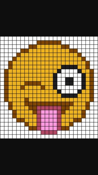 Смайлы по клеточкам