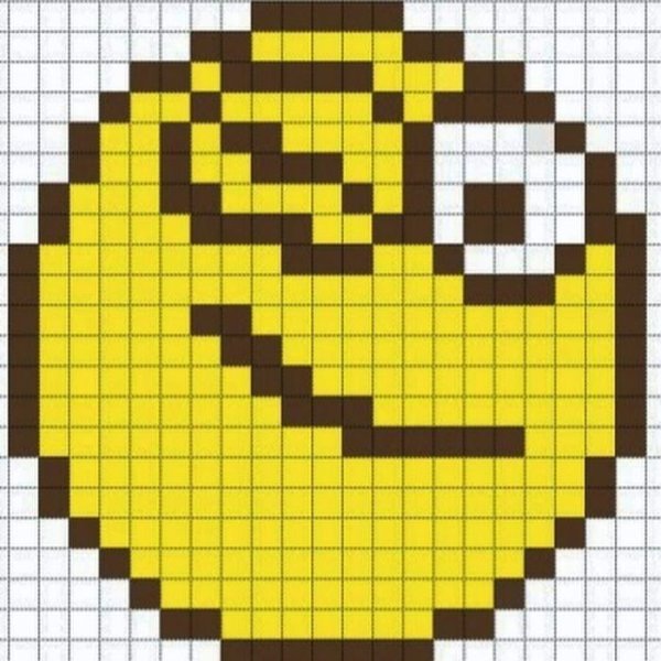 Смайлики в клеточку