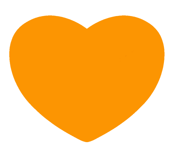 Сердечки (оранжевые)