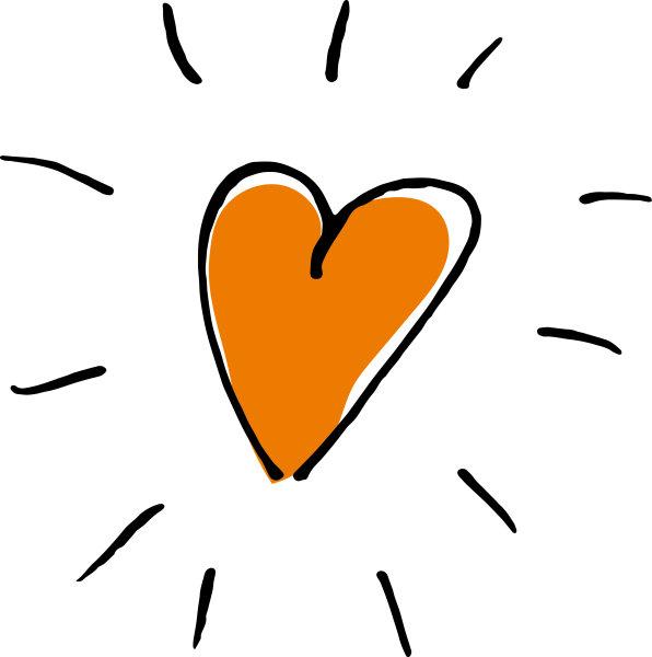 Сердечки (оранжевые)