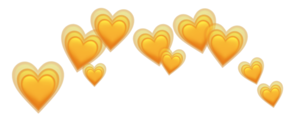 Сердечки (оранжевые)