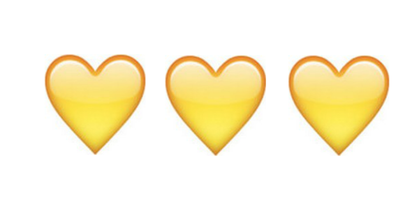 Сердечки (оранжевые)