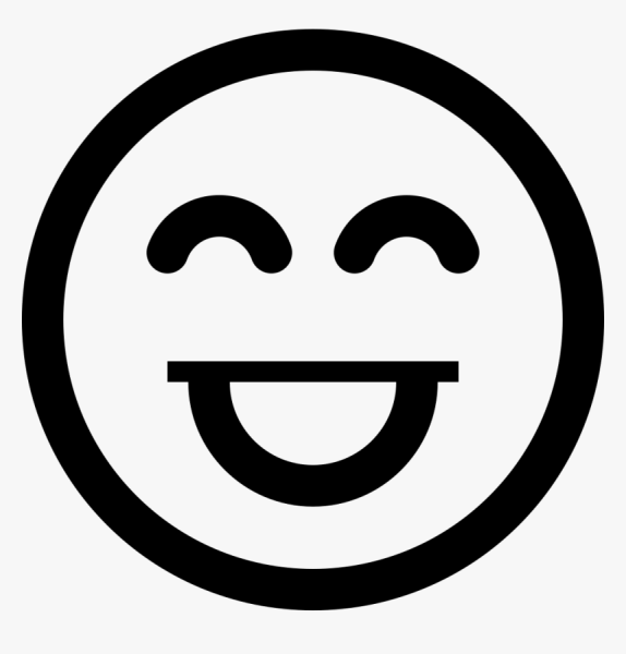 Черный смайлик