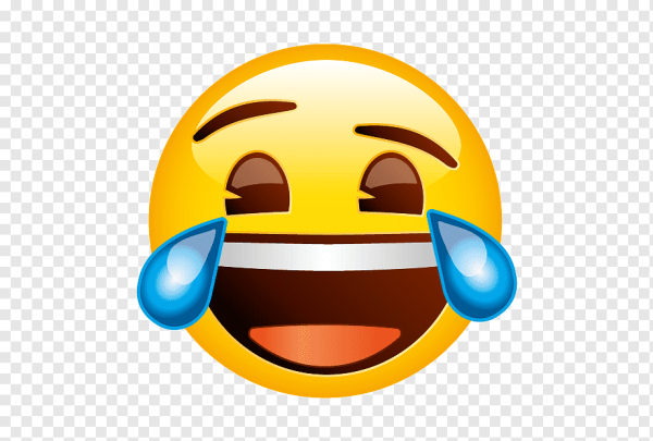 Смайлик улыбка со слезой