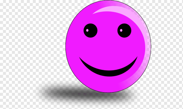 Сиреневый смайлик