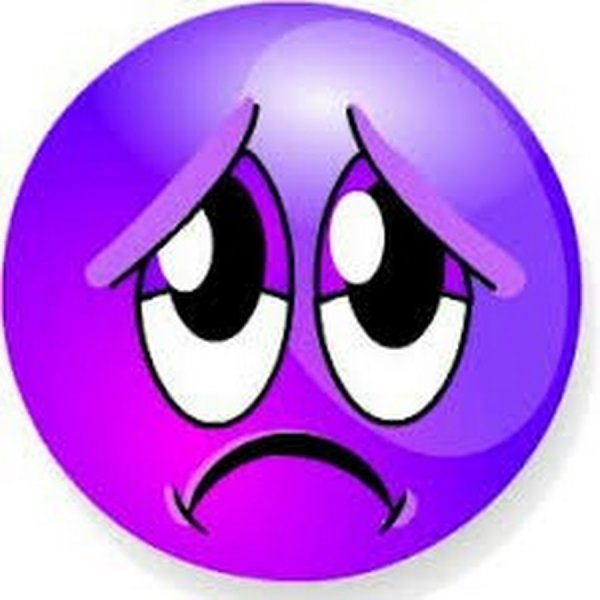 Ковер смайлик фиолетовый