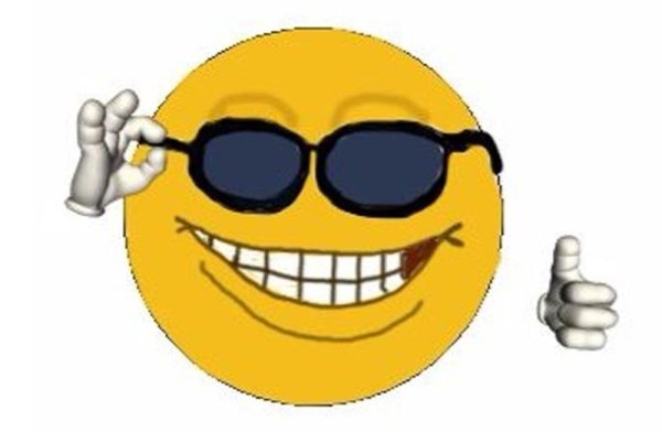 Смеющийся смайлик в очках