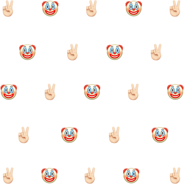 Фон с ЭМОДЖИ клоун