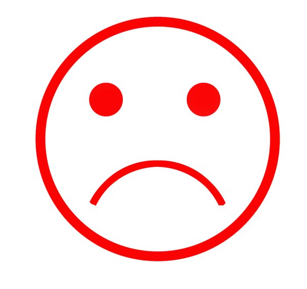 Красный смайлик